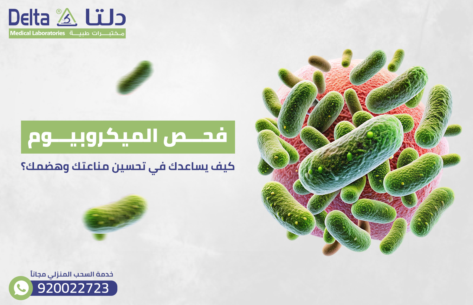 فحص الميكروبيوم: كيف يساعدك في تحسّن مناعتك وهضمك؟